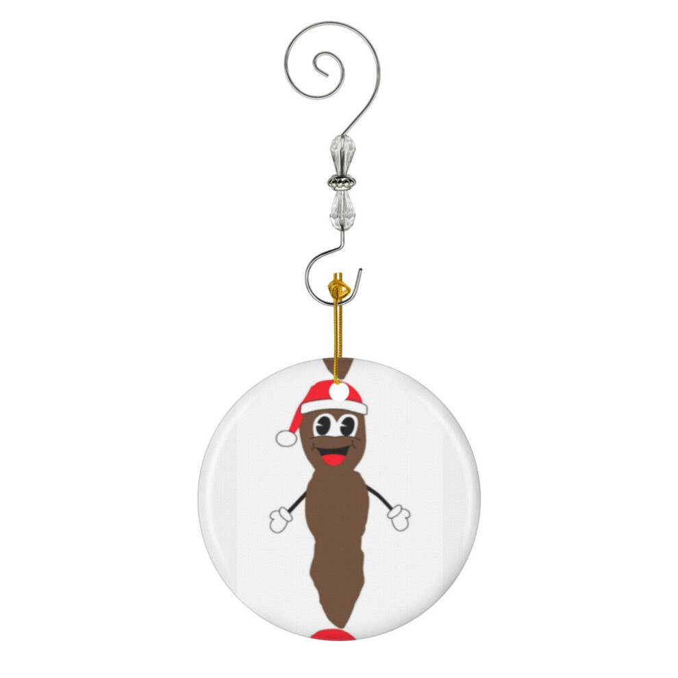 (Mr Hankey Around The Christmas Tree South Park-1368) Christmas Ornaments Ceramic Charm with Hook Crystal Handmade Xmas Tree Decorations Keepsake Stocking Stuffer