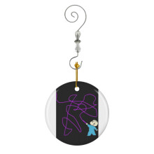 (Harold And The Purple Crayons Gift For Fans, For Men And Women-10373) Christmas Ornaments Ceramic Charm with Hook Crystal Handmade Xmas Tree Decorations Keepsake Stocking Stuffer