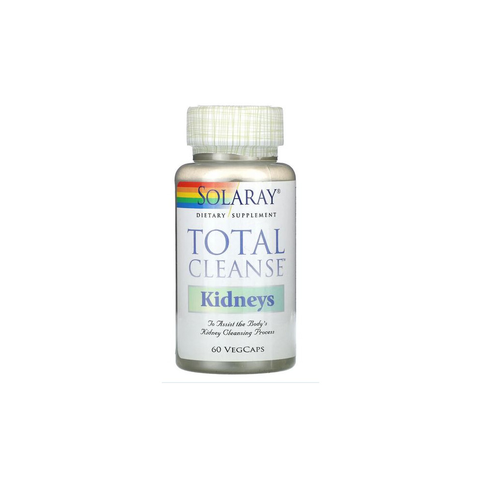 Solaray Total Cleanse, Kidneys, 60 Vegcaps, Vegetarian