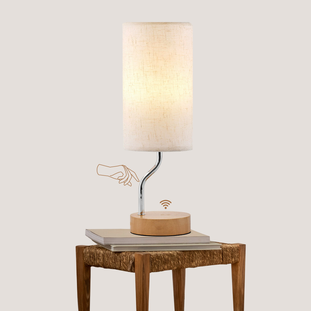 Onara Bedside Lamps With Wireless Charger & Usb Port, Bulb Included.