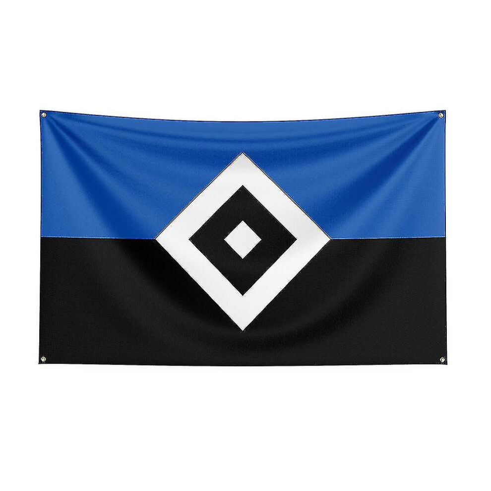 (60 x 90cm, F) 3x5 Hamburger Sv Flag Polyester Printed Racing Sport Banner For Decor