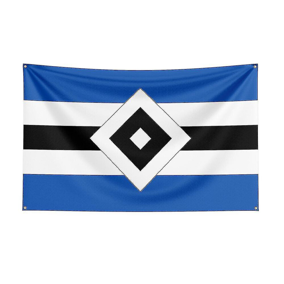 (150 x 240cm, E) 3x5 Hamburger Sv Flag Polyester Printed Racing Sport Banner For Decor