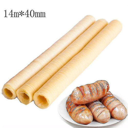 Sausage Packaging Tools 14m*40mm Sausage Tube Casing For Sausage Edible Casings