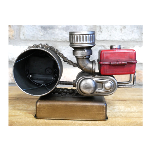 Industrial Engine Style Desk Mantle Freestanding Clock 2