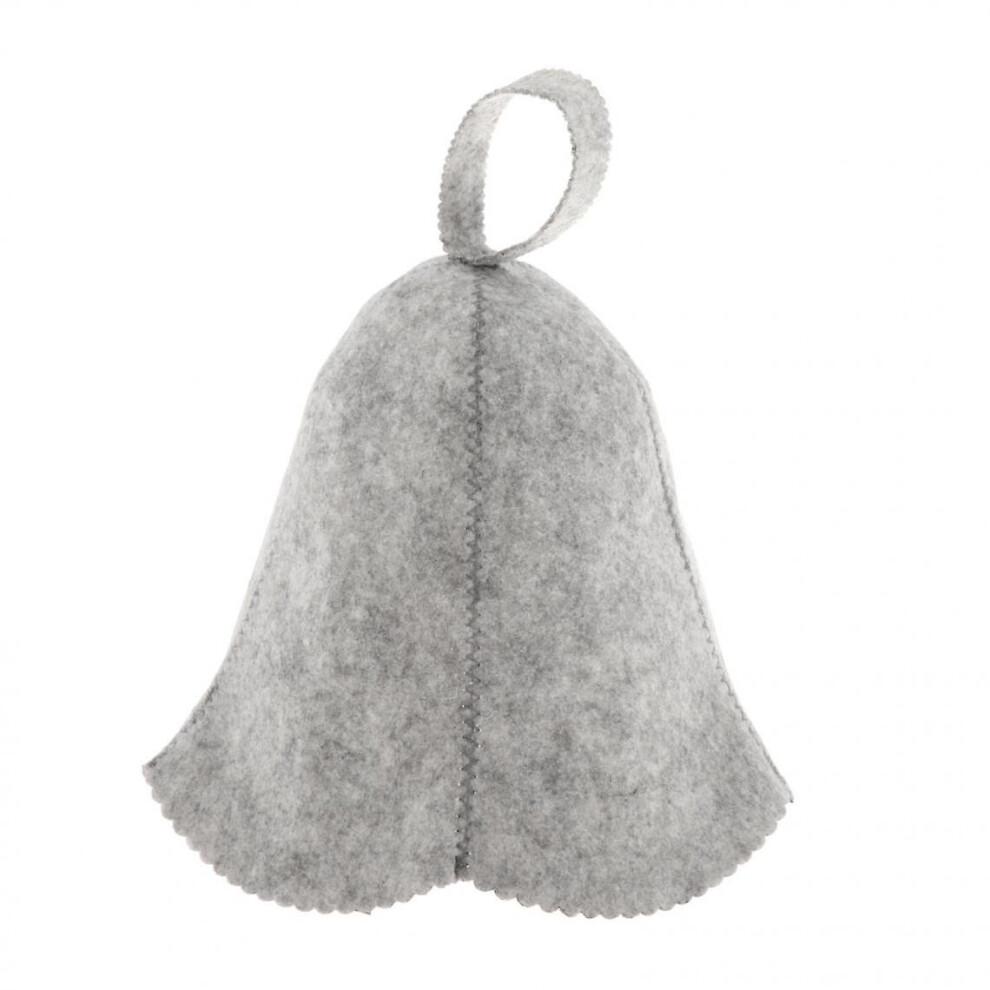 Russian Sauna Cap Banya Hat Baths Natural Wool Felt Outdoor Spa Bath Gray