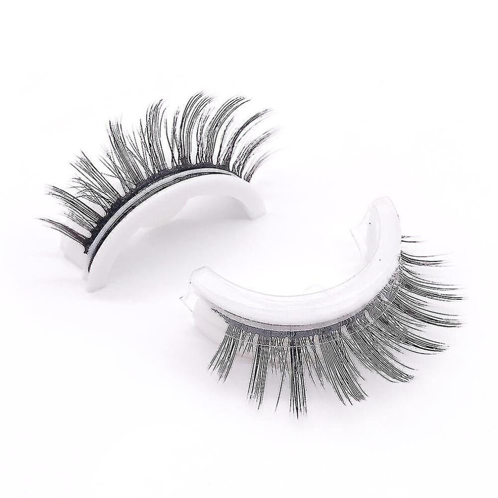 (Long) Self-adhesive Natural Eyelashes Reusable Artificial Eyelashes Glue-free