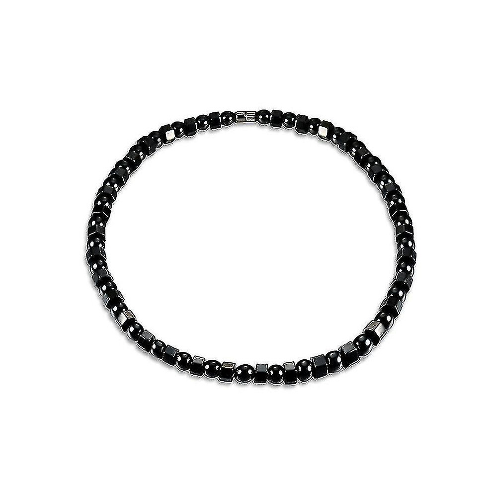 Magnetic Therapy Necklace Natural Black Hematite Pain Relief Jewelry For Unisex