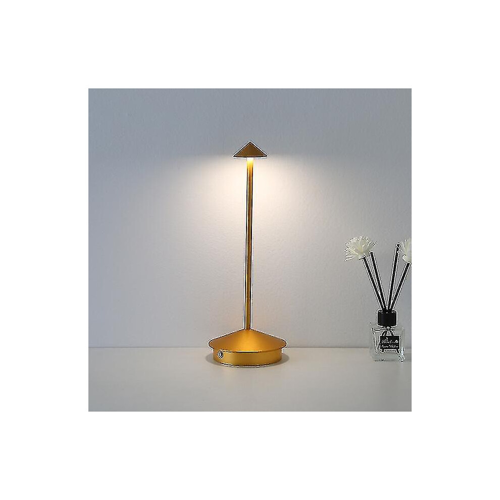 (gold) Rechargeable Table Lamp Creative Dining Touch Led Hotel Bar Coffee Pina Pro Table Lamp Lampada Da Tavolo Decorative Desk Lamp-image-OPC-PFMFGWX-NEW