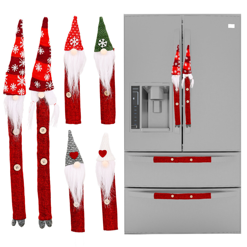 Christmas Joyful Handle Covers Eight Piece Set Featuring Soft Snowflake Forest Design-image-OPC-PFMFH5T-NEW