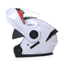 (white pattern-clear lens, M) New High Quality Bld Motorcycle Full Face Helmet Four Seasons Motocross Racing Modular Flip Up Men Women Off Road Helmet