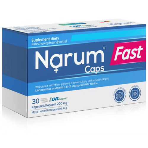 Narum Fast 200mg 30x Lactobacillus Acidophilus Probiotic FAST