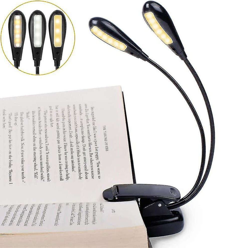 Led Reading Lamp Book, Clamp Light Book Lamp Usb Rechargeable