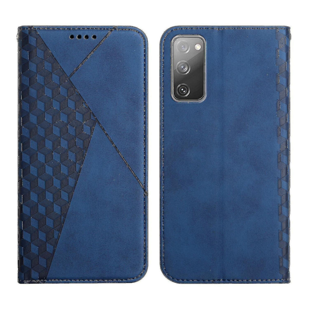Samsung Galaxy S20 Fe 4G/5G Case Premium Cover Magnetic Leather Folio Etui Coque - Blue