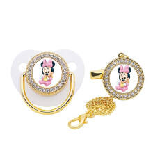 (White) Mickey Baby Pacifiers Beautiful Soft Silicone Durable Assorted Colors Collection Pacifiers For Kids Newborn