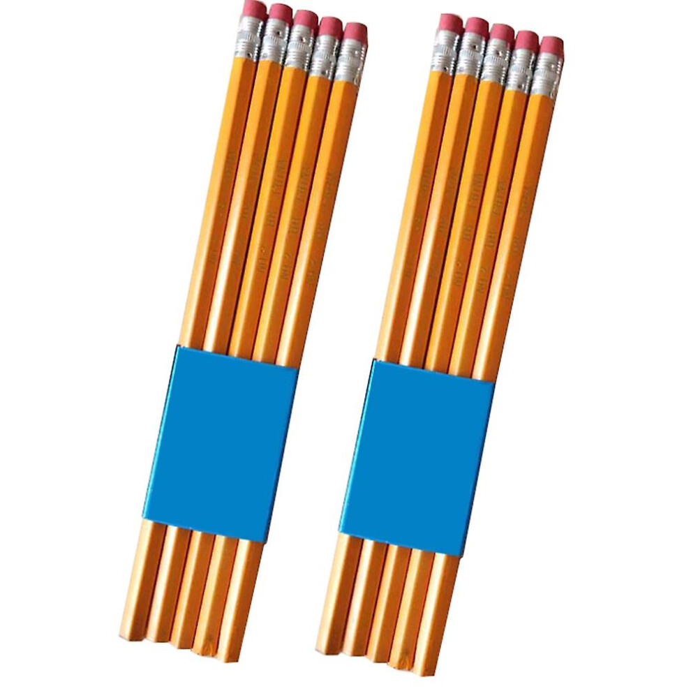 10pcs Students Hb Pencil With Rubber Eraser Children School Supply Stationery