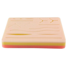 Sinknap Suture Pad Reusable Imitation-skin Silicone Training Practice Wounds Skin Kit For Student
