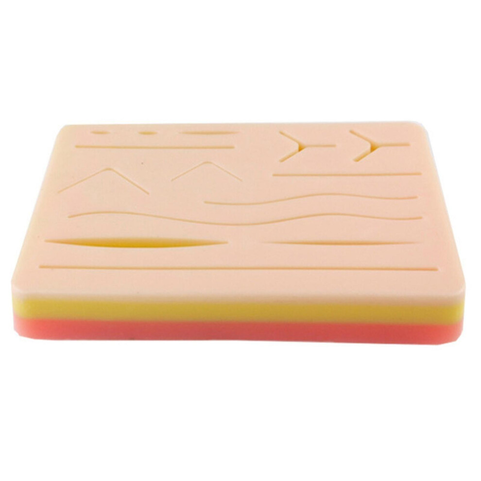 Sinknap Suture Pad Reusable Imitation-skin Silicone Training Practice Wounds Skin Kit For Student