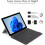Techgear Keyboard for Microsoft Surface Go 1 2 3 4, Slim QWERTY Wireless Bluetooth Keyboard Cover, 7 Color Backlight, Precision Multi-Touch Trackpad/Touchpad 8