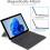 Techgear Keyboard for Microsoft Surface Go 1 2 3 4, Slim QWERTY Wireless Bluetooth Keyboard Cover, 7 Color Backlight, Precision Multi-Touch Trackpad/Touchpad 6
