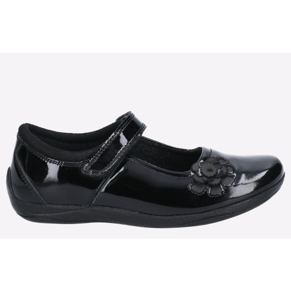 (10.5) Hush Puppies Jessica Patent Leather Junior Girls