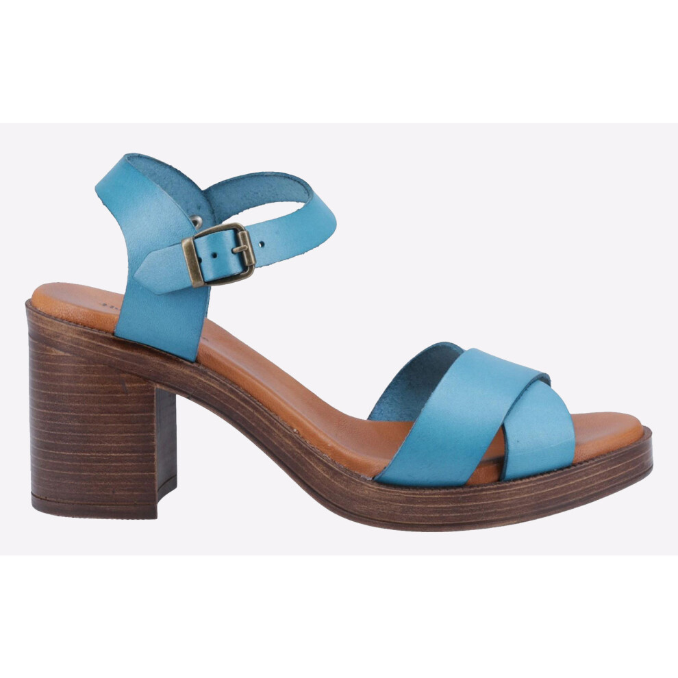(4) Hush Puppies Georgia Sandal LEATHER Womens