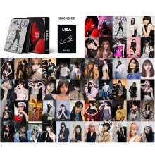 Kpop Blackpink Lisa Photo Cards 55pcs Jisoo Lomo Cards Photocards