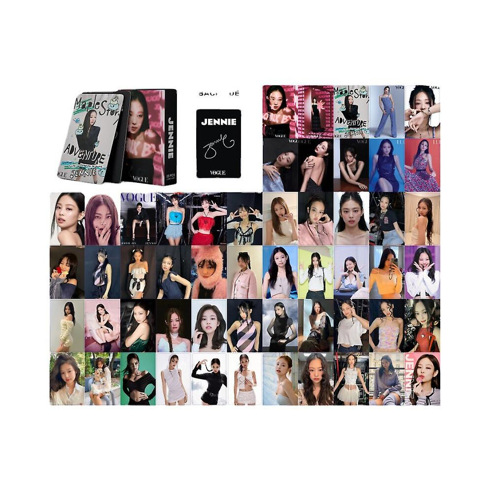 Kpop Blackpink Jennie Photo Cards 55pcs Jisoo Lomo Cards Photocards