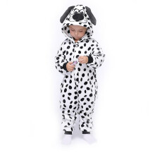(6T Height 105-114cm) Dalmatians Kids Onesie Pajamas Sleepwear Cartoon Puppy Dog Girl Boy Party Homewear Jumpsuits Children Costume Clothing