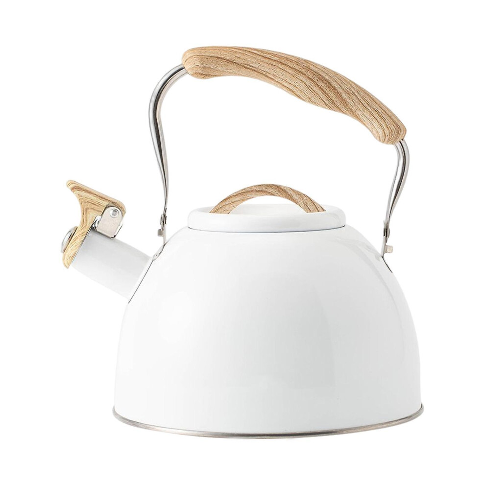 Stainless Steel Stovetop Tea Kettle Wooden Handle Cookware Water-image-OPC-PFMGWWQ-NEW