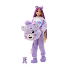 Barbie Cutie Reveal Puppe & Accessoires, Care Bears Serie mit Share Bear Kostüm & 10 Überraschungen