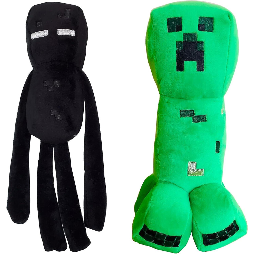 (2pcs Creeper And Enderman)creeper And Enderman Plush Toys,game Plush Toy For Birthday Gift