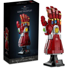 (No lights Model, Iron Man) Infinity Gauntlet Set Collectible Thanos Glove With Infinity Stones, Building Set, Avengers Gift Idea For Adults And Teens, Model Kits For Decor