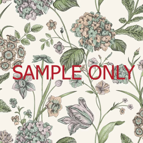 (SAMPLE) Hydrangea Garden Flowers Floral Wallpaper Roll