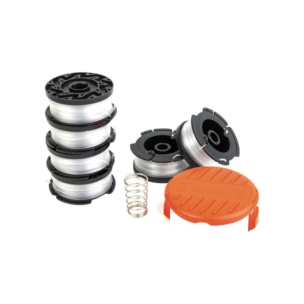 Black and Decker AF-100 Trimmer Line Spool - 6 Replacement Spools with Accessories