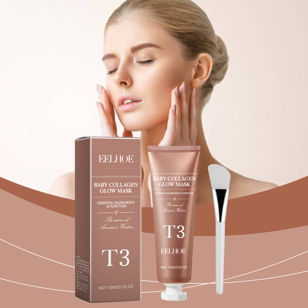 T3 Baby Collagen Glow Mask Peel off Mask for Face