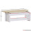 Vida Designs (White & Oak) Arlington Coffee Table with Sliding Top & Drawer 3