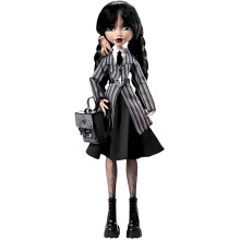 Winter Clearance Monster Wednesday Doll and Accessories, Addams Family Dolls Collectible in Academy Uniform and Backpack, Christmas Unique Gift
