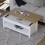 Vida Designs (White & Oak) Arlington Coffee Table with Sliding Top & Drawer 5