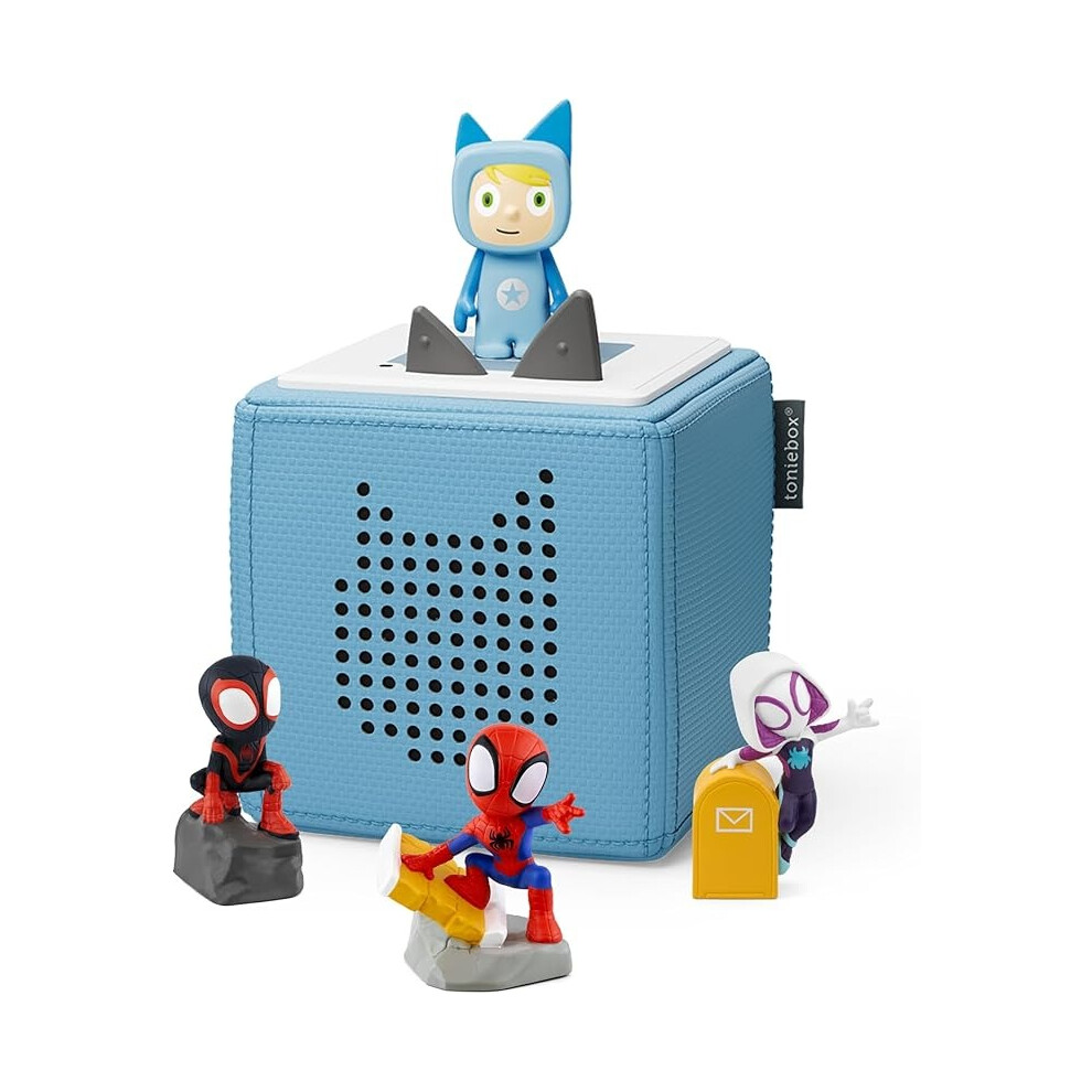 Toniebox Marvel Spidey & Friends Blue Bundle 1 Creative & 3 Characters-image-OPC-PFMHNDC-NEW