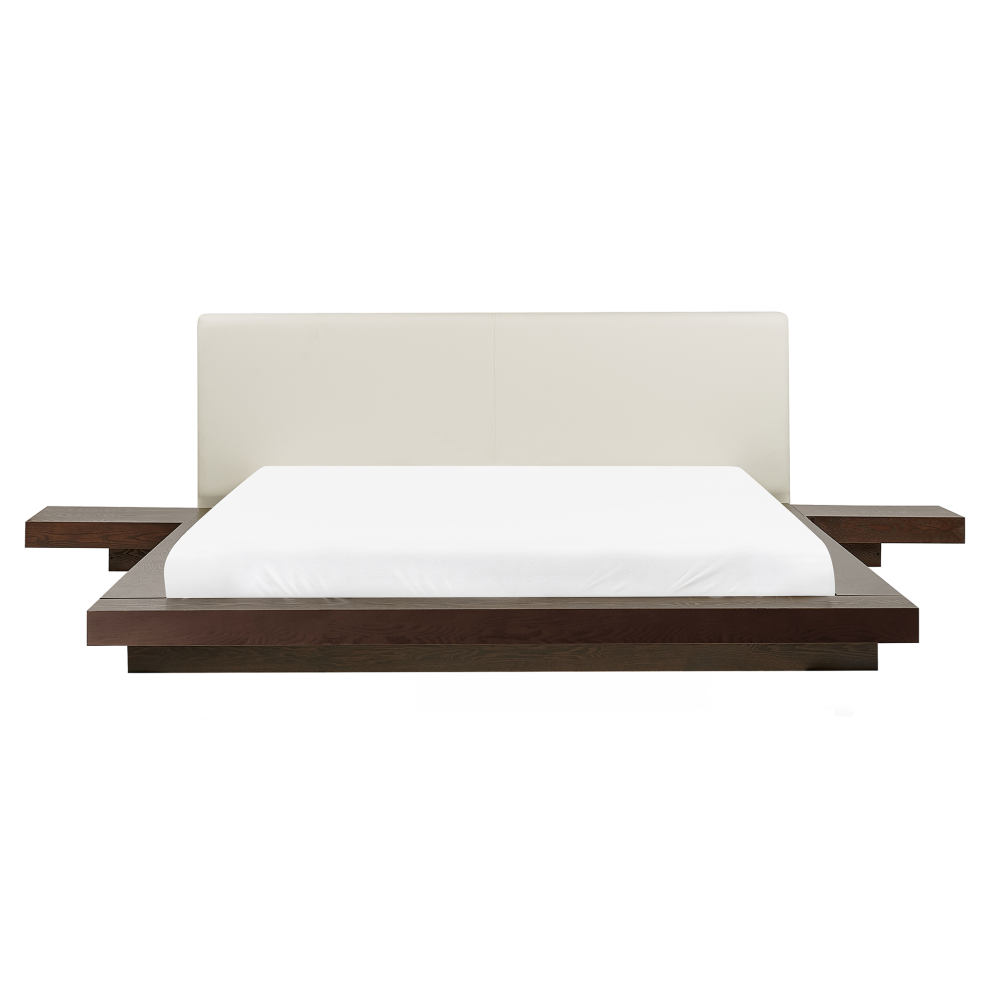 Bed ZEN 160 x 200 cm (EU King Size) Dark Ash Wood