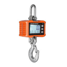 (Orange) Digital Hanging Scale 1000kg/ 2204lbs Portable Heavy Duty Crane Scale Lcd Backlight Industrial Hook Scales Unit Change/ Data Hold/ Tare/ Zero Compitia