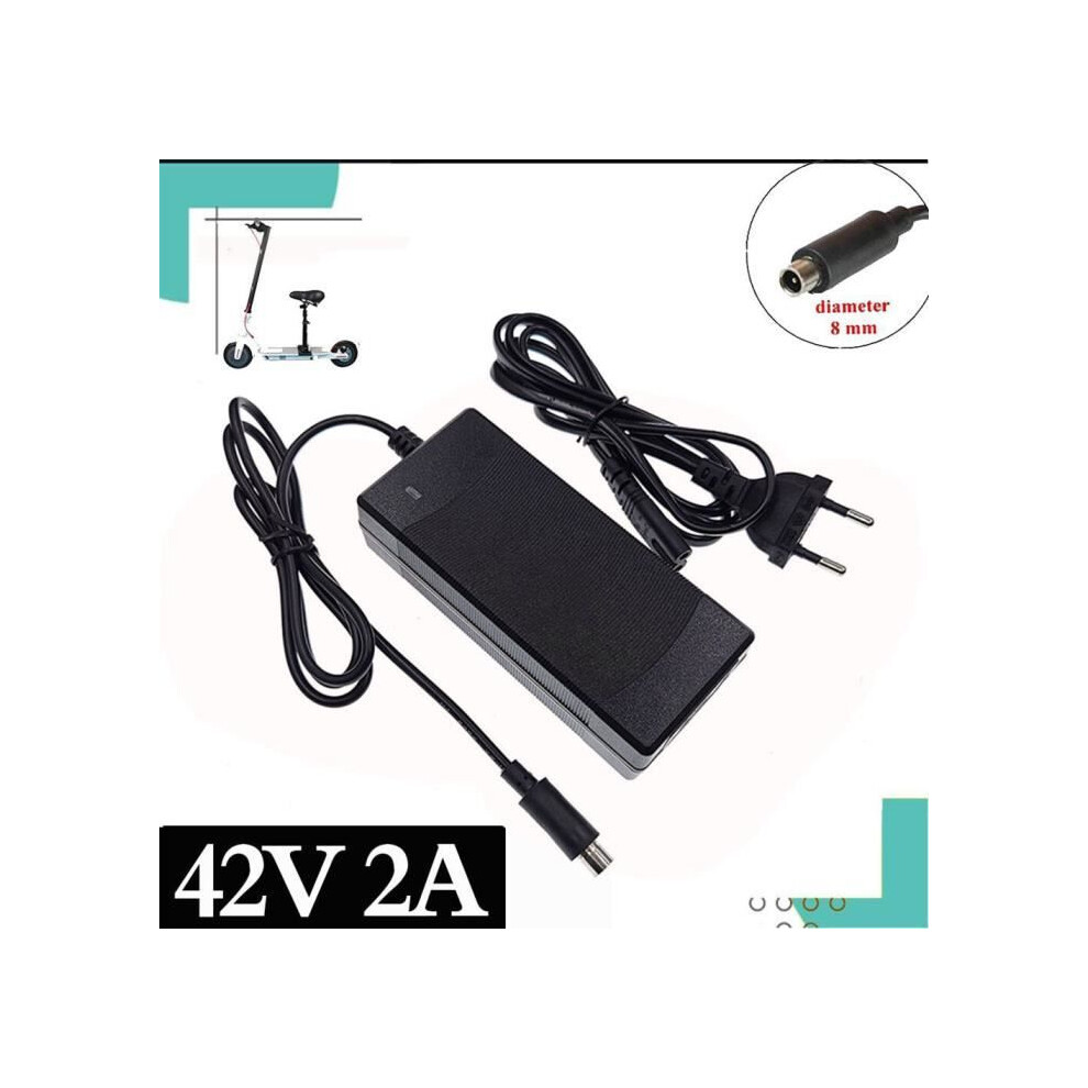 Battery Charger,42V 2A Charger For Xiaomi Mijia M365 Ninebot Es1 Es2 Electric Scooter,With Adapter- Eu[C8645808] 9328260747864