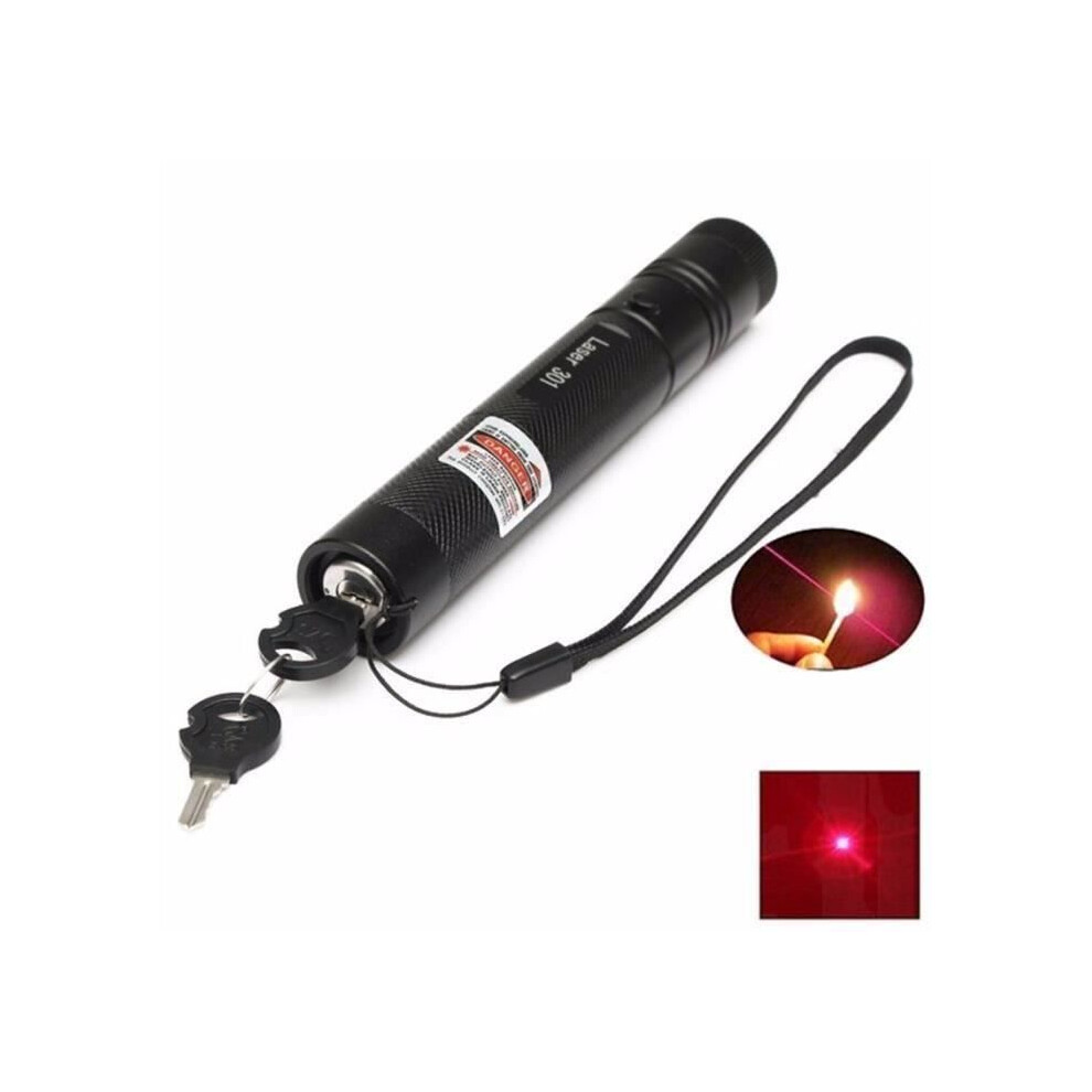 laser pointer powerful red beam pen visible beam 650nm 1mw + cord