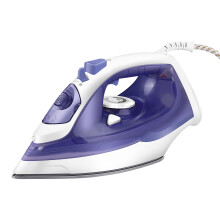 Crystal Clear Steam Iron Non-stick Soleplate 115g Steam Boost 40g Steam Output Anti Drip Anti Scale 380ml Water Tank Self-Clean 2 Cord 2400W