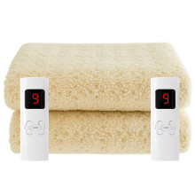 (King) Cozy Night Luxury Wool Electric Blanket with timer