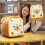 Cotton Bread Plushie Down Pillow 2