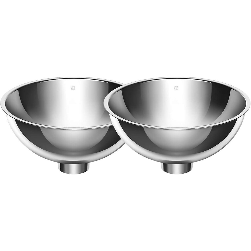 2 Pcs Stainless Steel Metal Bowl Replacement Set Fresh Nano Metal Water, Food, Snacks-image-OPC-PFMJ2HM-NEW