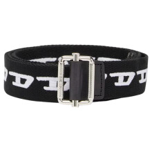 (Black, 110 cm) DIESEL B-DIDI Mens Belts For Jeans Metal Buckle
