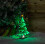 Snow Time 40cm Infinity Standing Christmas Tree with Metal Base and Green LEDs 3