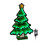Snow Time 40cm Infinity Standing Christmas Tree with Metal Base and Green LEDs 8